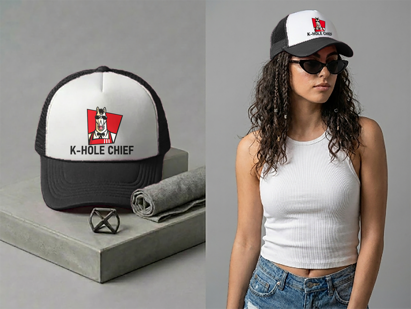 K hole Chief Mesh-back Trucker Hat