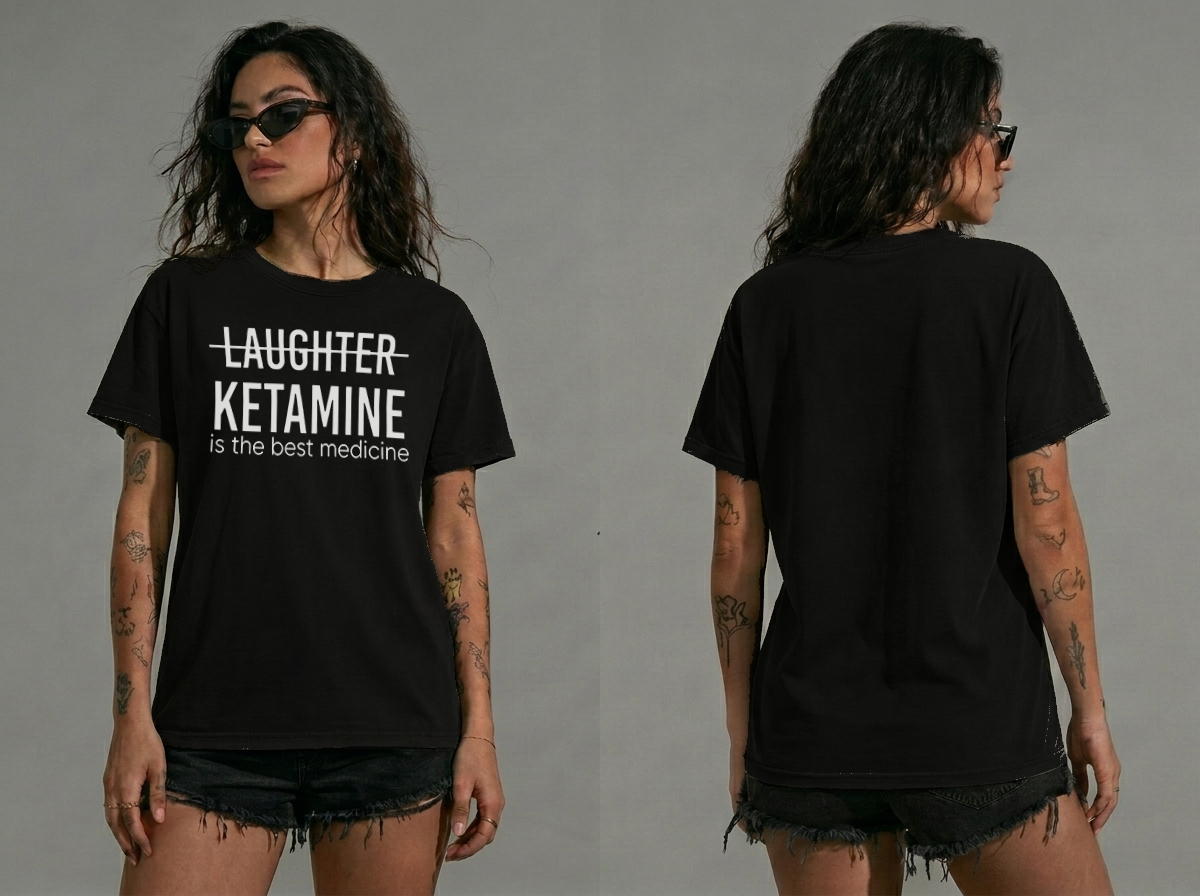 Ketamine Best Medicine Unisex Black T-shirt