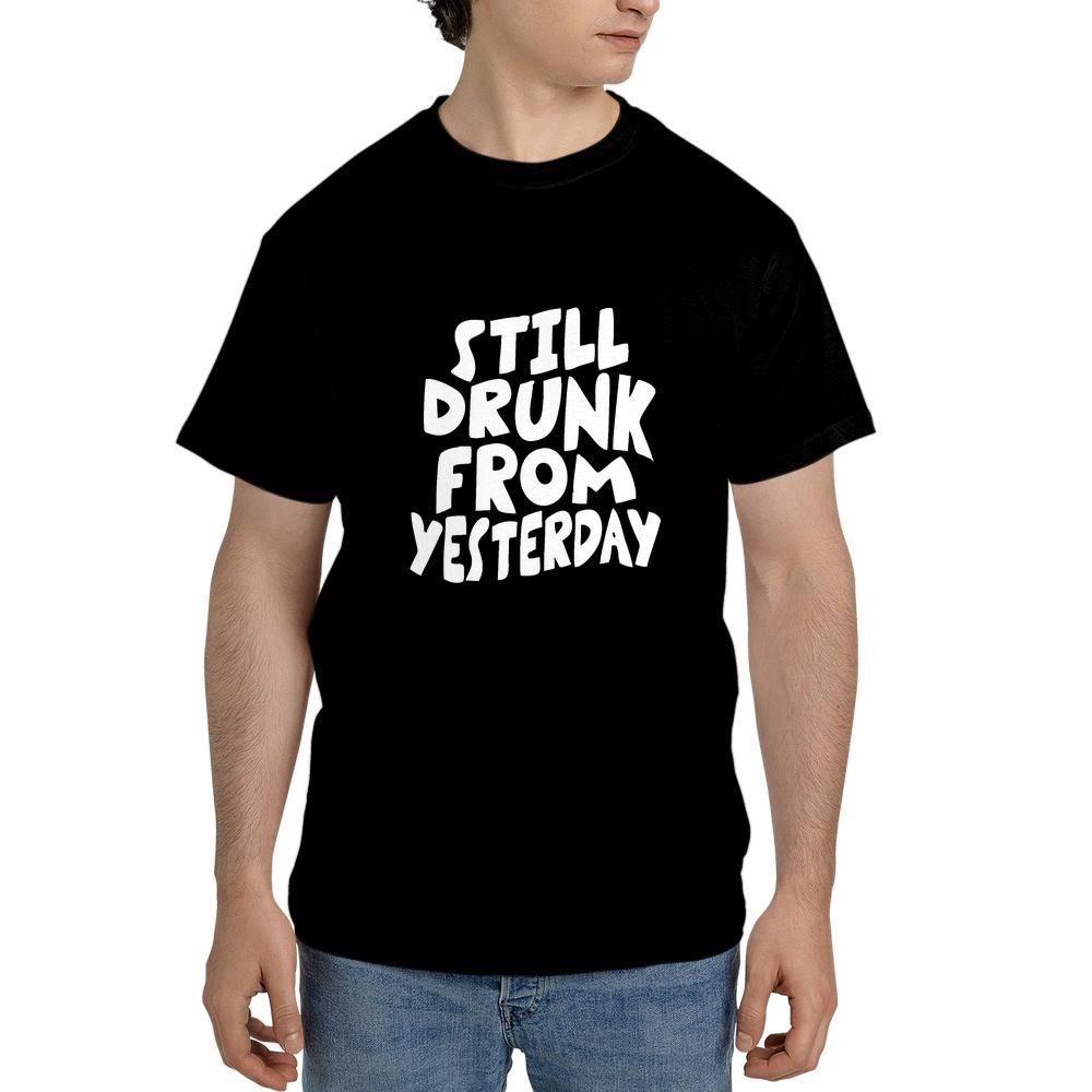Still Drunk Unisex Black T-shirt