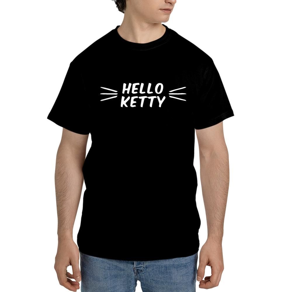 Hello Ketty Unisex Black T-shirt